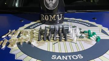 Guarda Municipal de Santos localiza grande quantidade de drogas na orla da praia