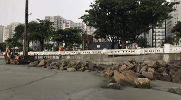 Concluída a recuperação estrutural de calçadão na Ponta da Praia em Santos