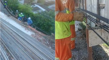 Monte Serrat, em Santos, recebe obras de contenção e drenagem