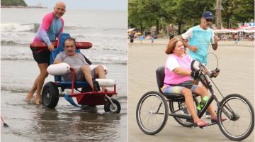 Iniciativas levam mobilidade e inclusão para todos na praia em Santos