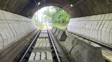 Duplicação da produção de peças vai acelerar instalação das barreiras no túnel do VLT em Santos