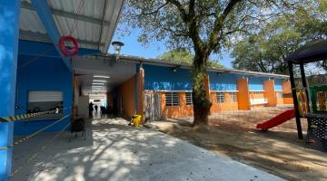 Reforma de escola do Rádio Clube, em Santos, atinge 70% com entrega dos blocos principais