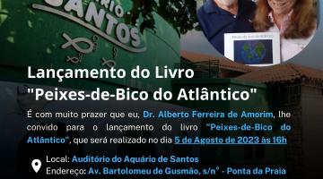 Peixes-de-bico do Atlântico são tema de livro que será lançado no Aquário de Santos