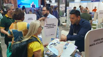 Santos é divulgada em feira de turismo no interior do Estado