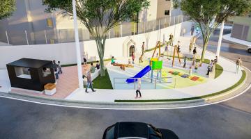 Zona Noroeste de Santos ganhará mais um espaço de convivência com playground para a criançada