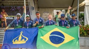 Santistas se garantem entre os melhores do mundo na canoa havaiana