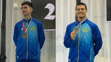 Dois caratecas de Santos conquistam prata no Pan-Americano Sub-21 no Chile