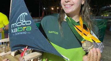 Santista vence Brasileiro e Pan-Americano de Canoagem Oceânica no Ceará