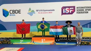 Jovem santista brilha e é campeão mundial escolar de taekwondo