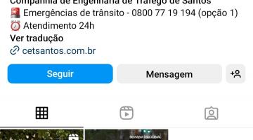 CET Santos lança conta no Instagram e amplia canais de comunicação