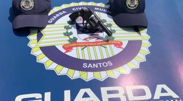 GCM de Santos detém dois jovens após roubo e apreendem arma de fogo