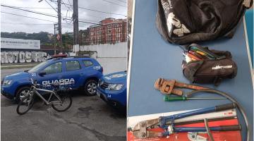 Homem é preso pela GCM de Santos após furto de bicicleta