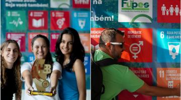 Atletas divulgam ODS Santos 2030 durante os Jogos Abertos do Interior