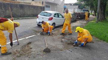 Serviço de raspação e capinação passa por 270 ruas de Santos em março 