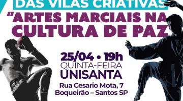 Festival oferece aulas de artes marciais com professores das vilas criativas de Santos