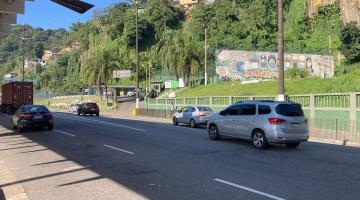 Começam obras de recuperação de encosta em trecho do Morro São Bento, em Santos