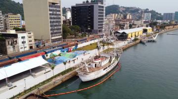 Navio Professor Besnard começa a renascer com o Parque Valongo, em Santos