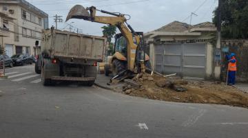 Começa a revitalização de 16ª rua do Estuário, em Santos