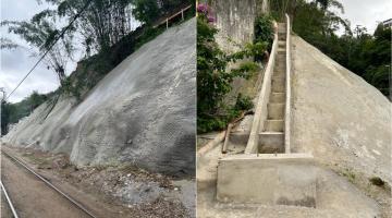 Obras em encosta do Morro José Menino, em Santos, são finalizadas e garantem mais segurança 