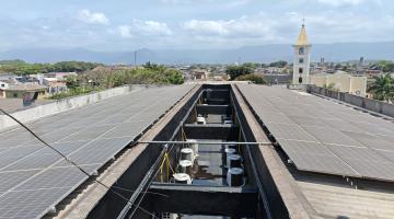 Placas solares passam a gerar energia em hospital da Zona Noroeste, em Santos