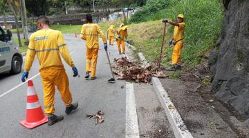 Raspação e capinação cobrem mais de 155 km em 310 ruas de Santos em outubro