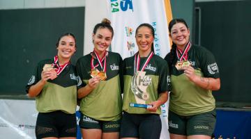 Meninas do caratê santista vencem Jogos Abertos do Interior