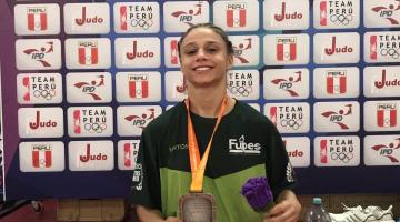 Revelação do judô santista é vice-campeã pan-americana em Lima, no Peru