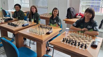 Meninas do xadrez de Santos avançam de fase nos Jogos da Juventude