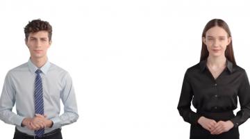 dois personagens criados por inteligência artificial #paratodosverem 