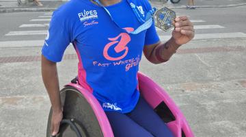 Paratleta de Santos Vanessa Cristina é heptacampeã dos 10 KM Tribuna FM