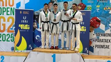 Santistas conquistam medalhas no Rio Open e vagas na seleção brasileira universitária de taekwondo