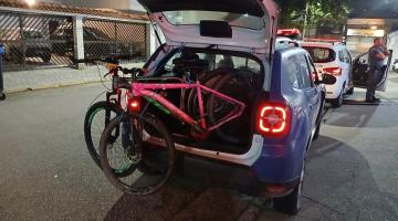 Bicicletas dos suspeitos na viatura #paratodosverem