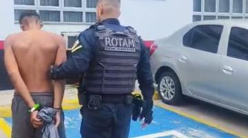 guarda conduz homem para delegacia. #paratodosverem