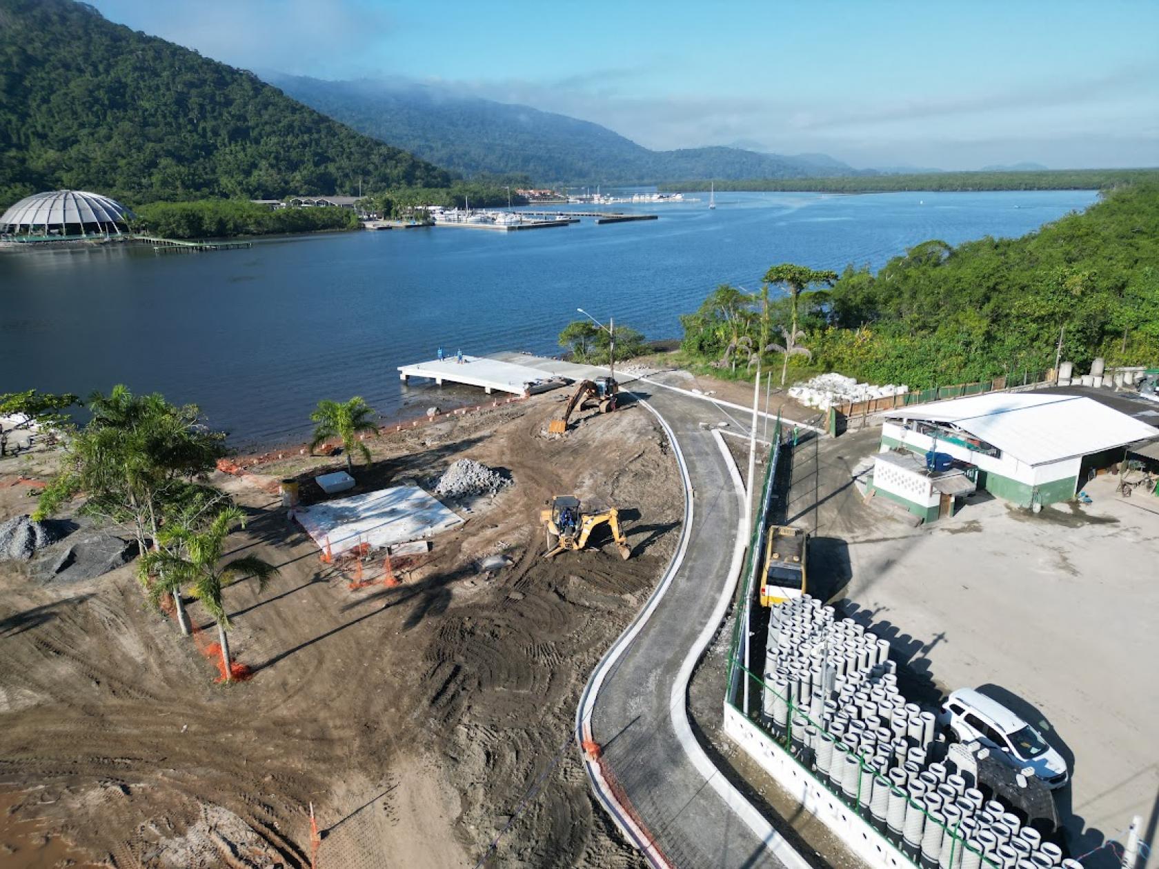 visão aérea das obras #paratodosverem 