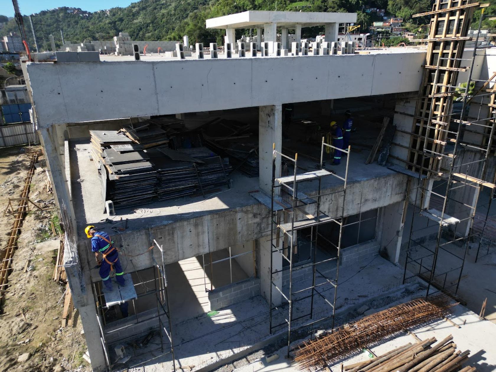 visão aérea da obra #paratodosverem