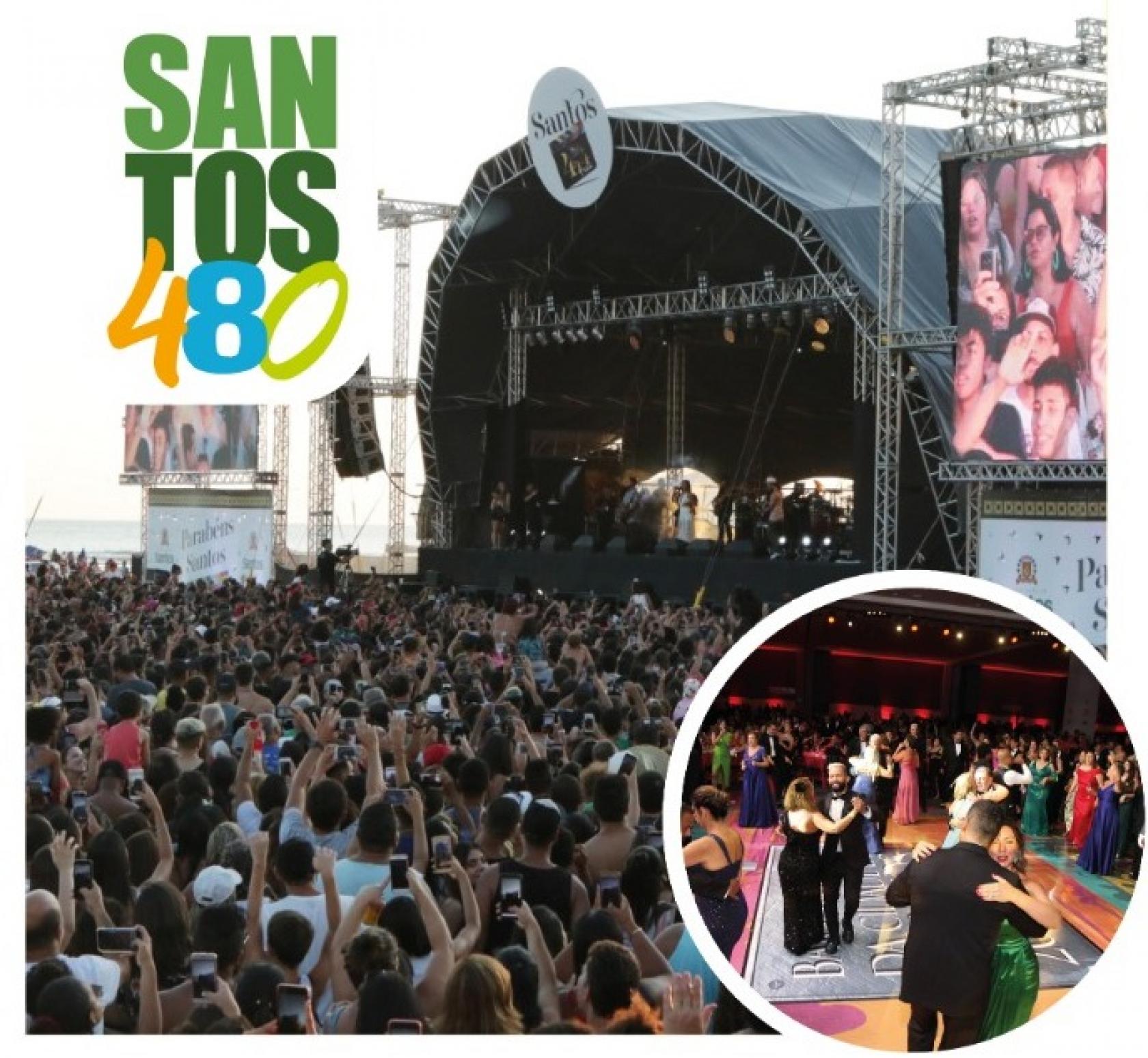 montagem mostra show e baile da cidade #paratodosverem 