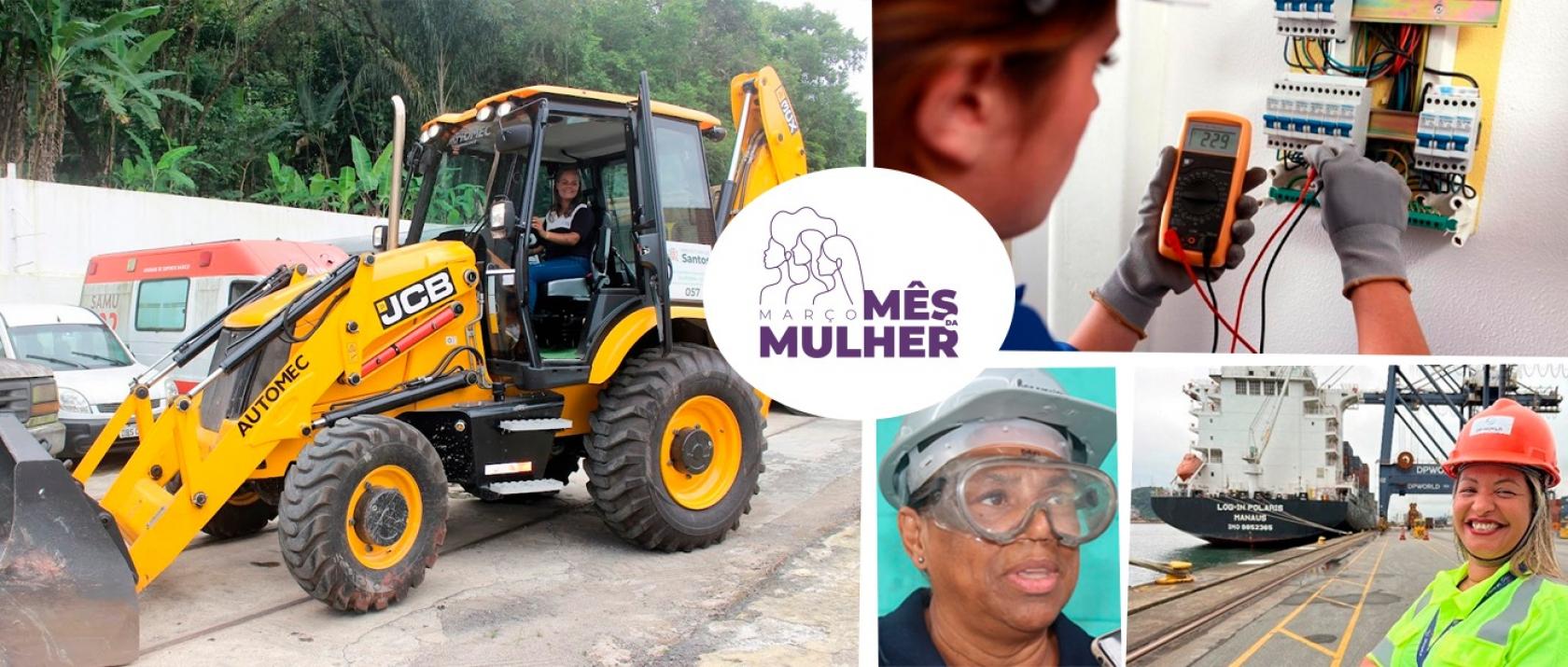 montagem mostra mulheres trabalhando #paratodosverem 