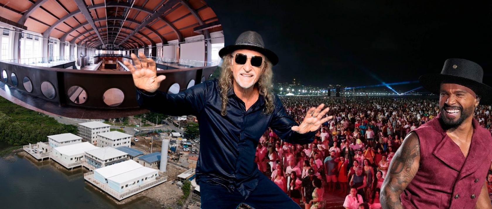 montagem mostra atrações do aniversário da cidade #paratodosverem