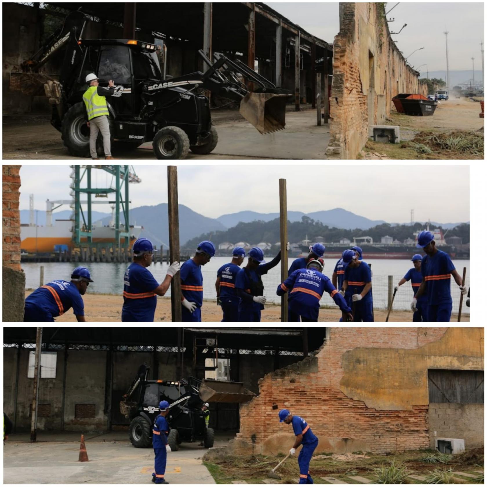 montagem mostra obras em andamento #paratodosverem