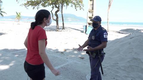 guarda aborda mulher na praia #paratodosverem 