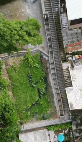 foto aérea de escada hidráulica. #paratodosverem