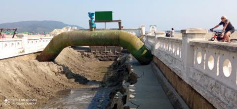 Canal com muita areia dentro #paratodosverem