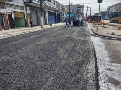 Trecho raspado e preparado para recapeamento. #paratodosverem