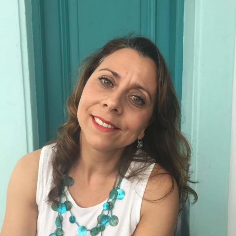a contadora de histórias Simone Grande