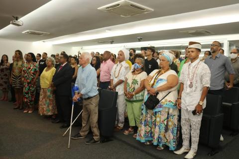 Público lota auditório da Câmara. #paratodosverem