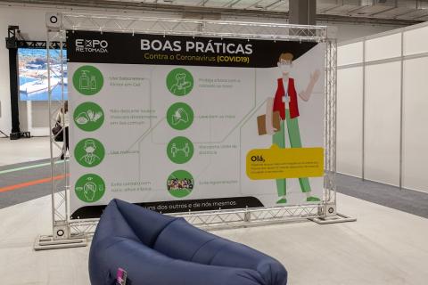 painel com boas práticas de higiene. #paratodosverem