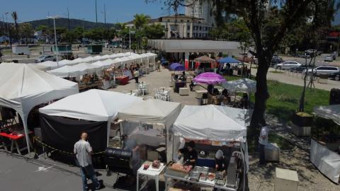 visão áerea da feira #paratodosverem