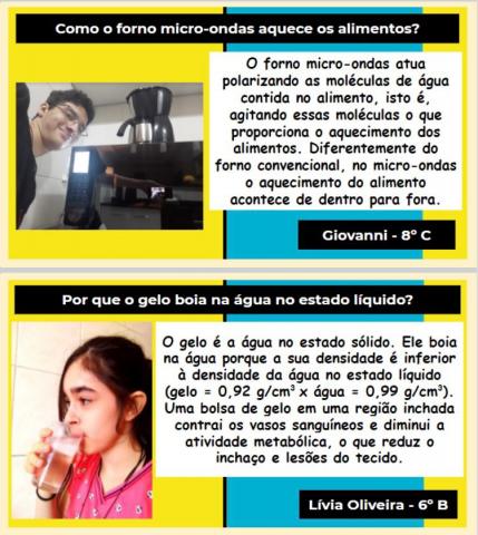 imagens do trabalho dos alunos com fotos. #paratodosverem