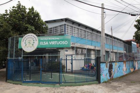 fachada da escola #paratodosverem