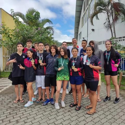 Equipe santista completa posa para foto. #paratodosverem
